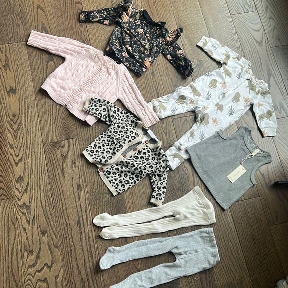 Quincy Mae Other - Fall outfits for baby 3-6 months old sweaters tights top